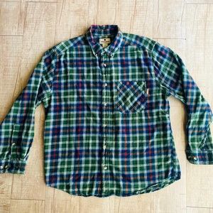 Woolrich Flannel Plaid Shirt Size Mens L